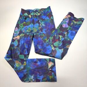 Joseph Ribkoff Women's 6 Floral Print Stretch Pull On Wide Leg Pants